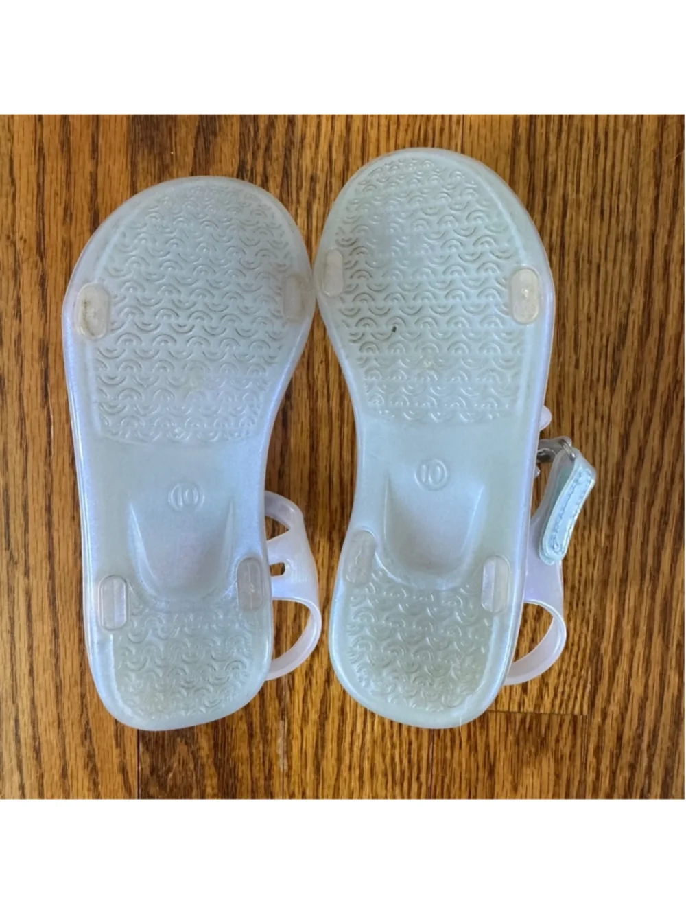 Girl OshKosh Blue Jelly Butterfly Sandals Size 10